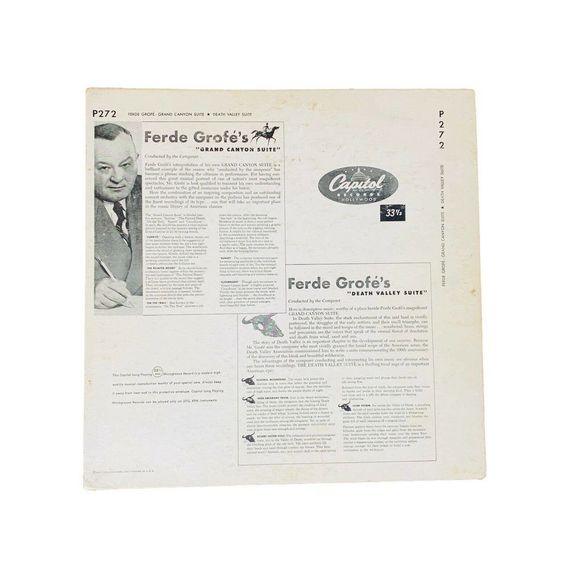 FERDE GROFE Grand Canyon + Death Valley Suite Vinyl 1951 • P272 Capitol Records - Picture 6 of 7